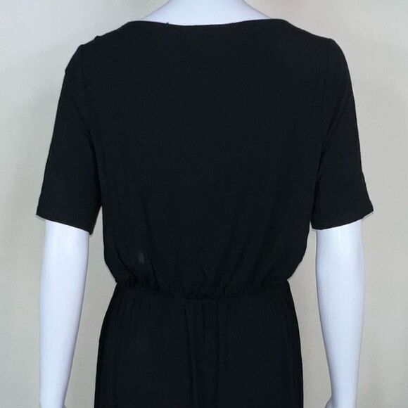 GB Ruched Side Black Surplus Dress - Picture 10 of 14